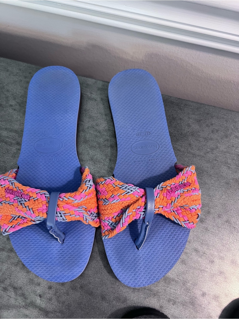 Havaianas Women’s Multicolor Slide Sandal Bundle - Black, Blue, Gray - Picture 4 of 4
